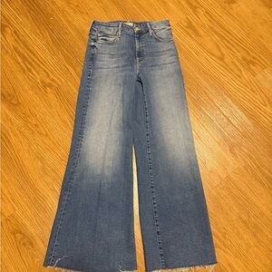 “LIL MOTHER” Blue Wide-Leg Jeans